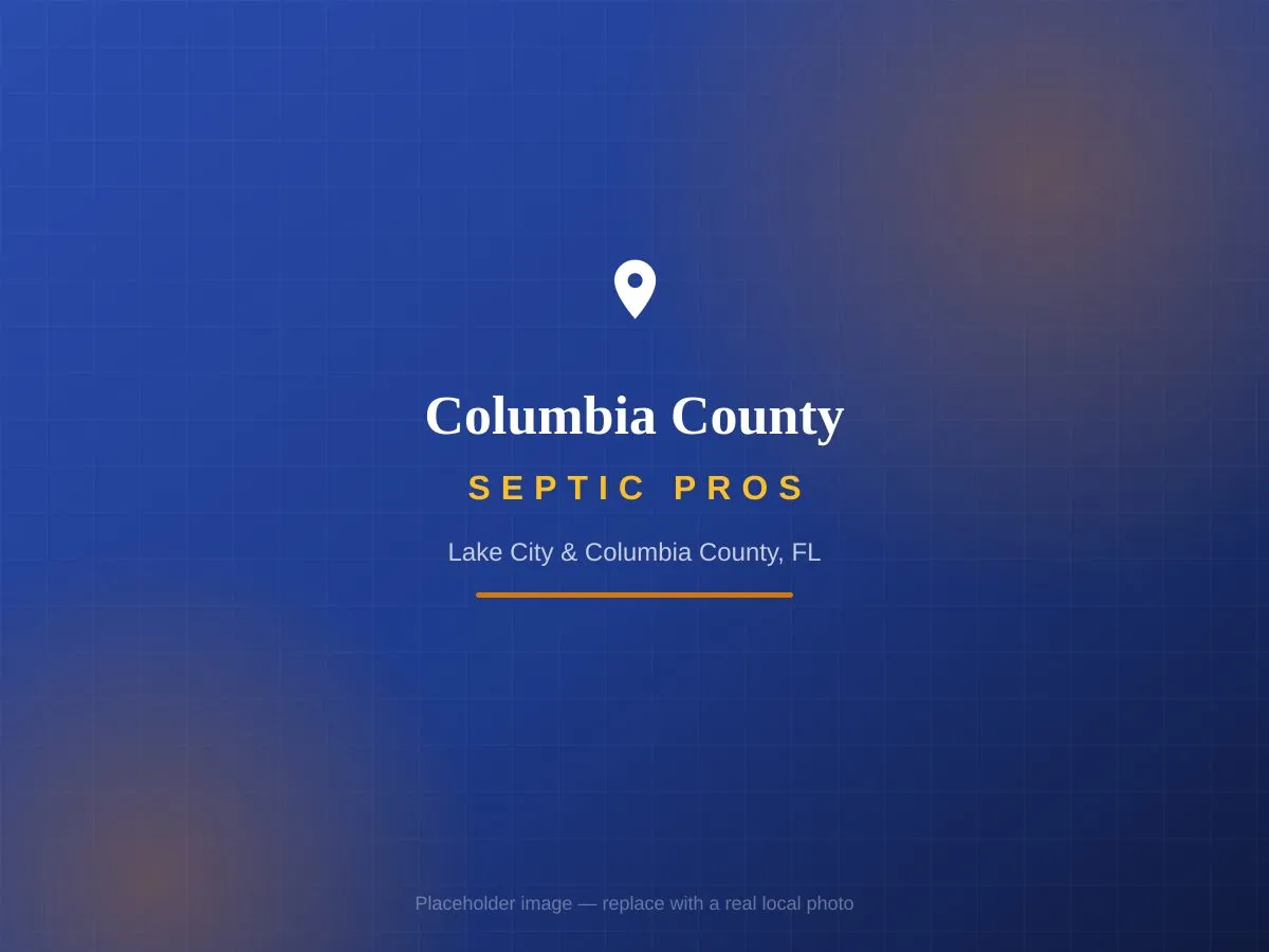 Columbia County Septic Pros, serving Lake City and Columbia County, Florida
